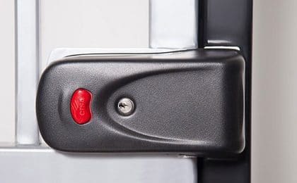 قفل برقی آرامبند با کلید قرمز